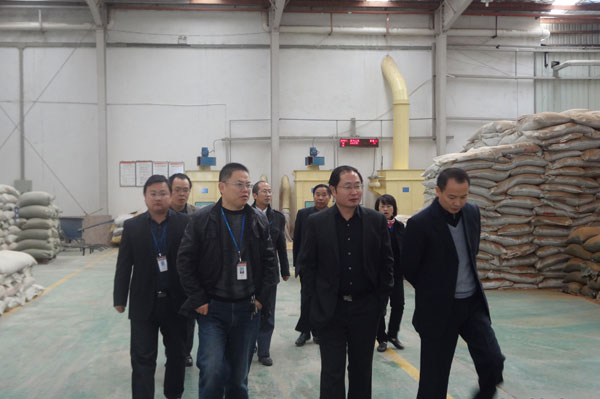 严虎总裁在公司库房检查事情