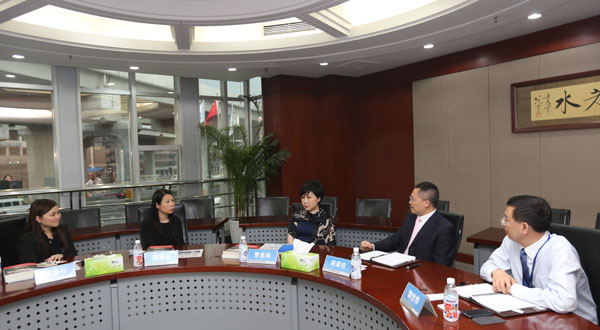 管董事长等集团向导与温署长一行座谈深入交流